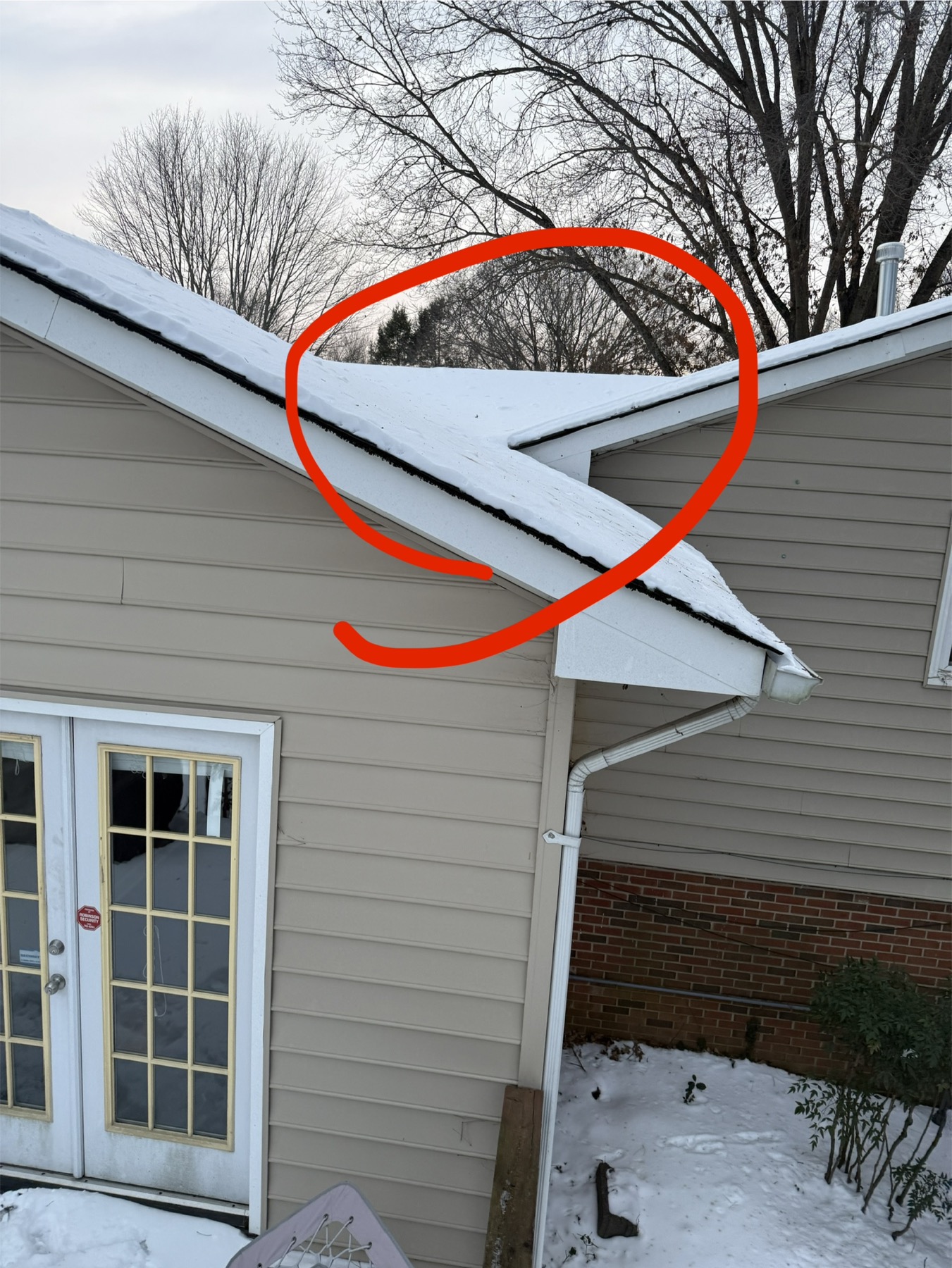Roof leak